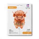 Grabo 27" Highland Cow Birthday Super Shape Packaged - 25529-P