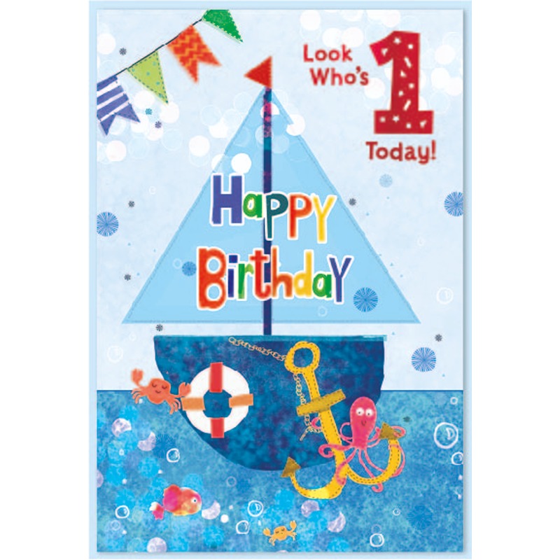 1st Birthday - JUVENILE BOY C50 - 318101ST - Simon Elvin*