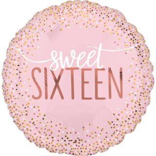 Anagram - 18" Sweet Sixteen Pretty Pink Foil Balloon  - 3973501