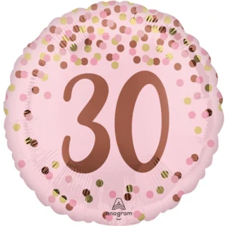 Anagram - 18" 30th Pretty Pink Foil Balloon - 4937201
