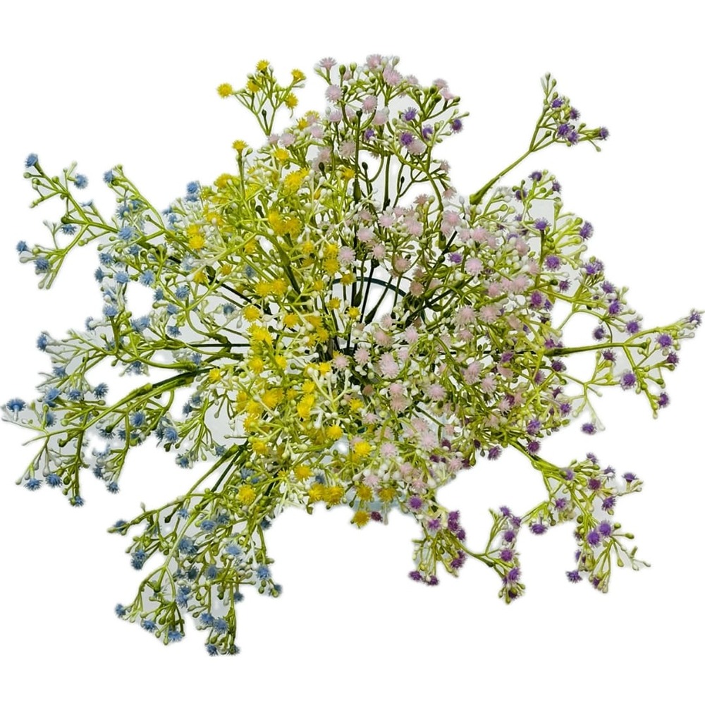 Gypsophila Spray (4 assorted Colours) - Artificial Flowers By Blossom - BL1177
