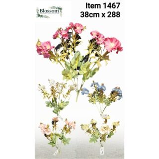 Carnations - Artificial Flowers By Blossom (3 Assorted Colours)  - BL1467