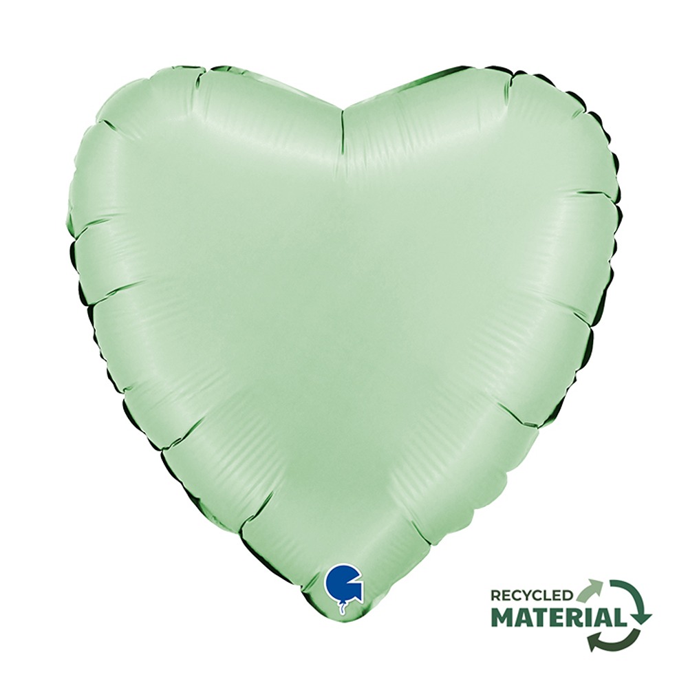 Grabo - Heart Satin Glazed Mint - 18" - 180000SGLM-P