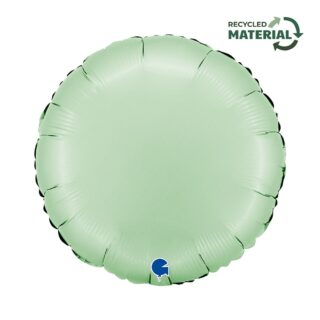Grabo - Round Glazed Mint Foil - 18" - 181000SGLM-P