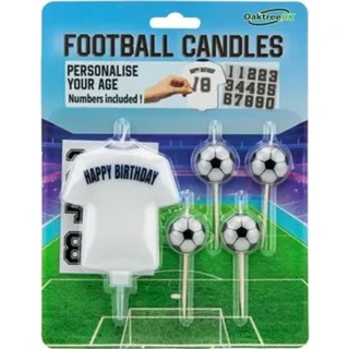 Oaktree - 8cm Football Shirt Candle White - 656604