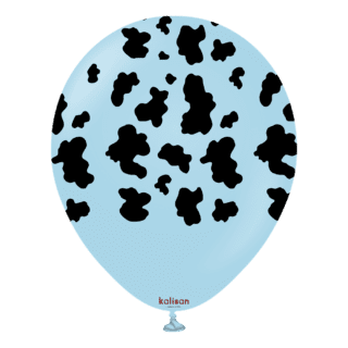 Kalisan Latex Cow Macaron Blue black ink - 12" - 25ct - 21258403