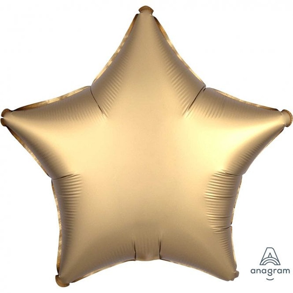 Anagram - Gold Satin Star Flat - 18" - 368049