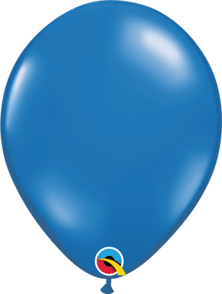 16" ROUND SAPPHIRE BLUE 50CT - QUALATEX PLAIN LATEX
