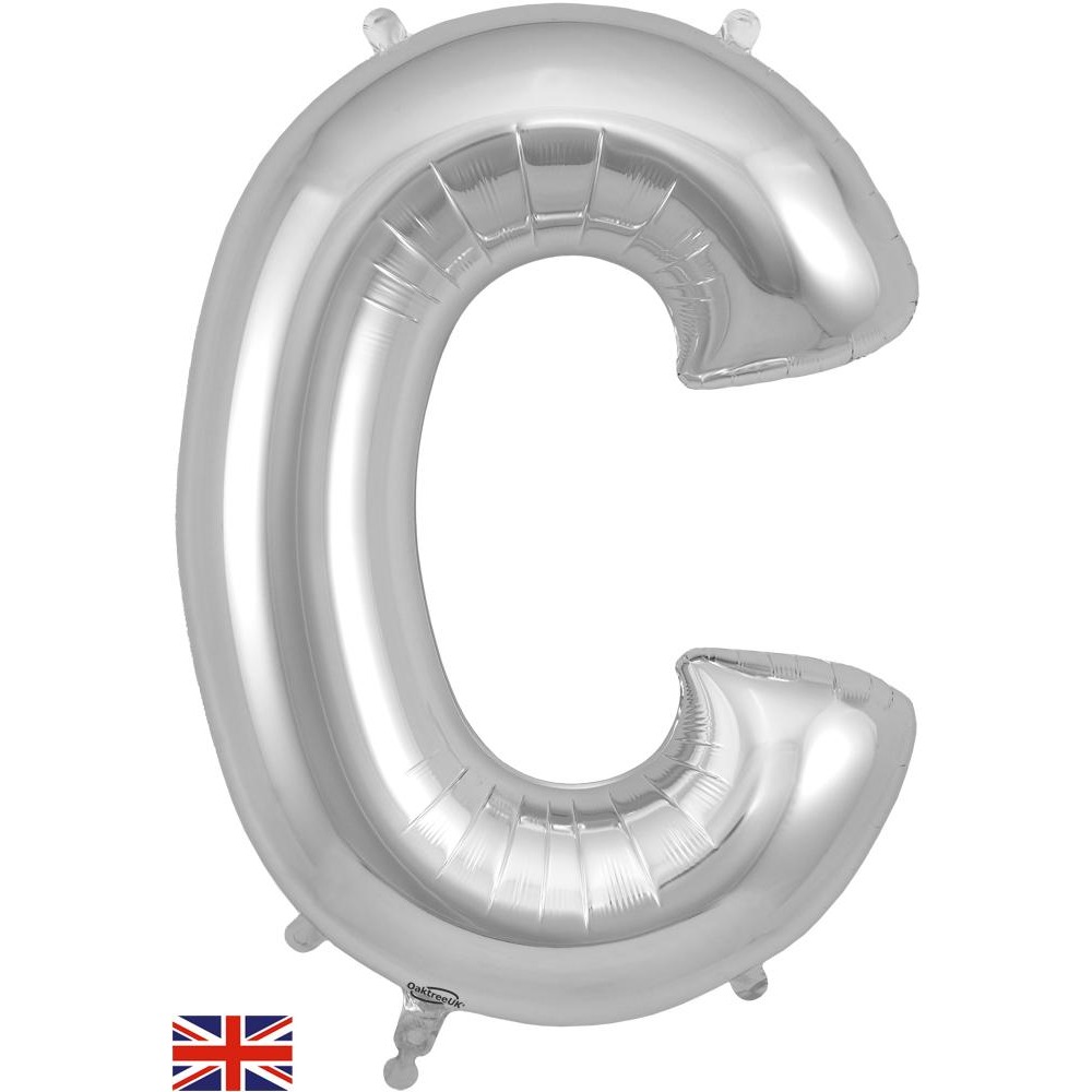 Oaktree 34" Letter C Silver - 604827