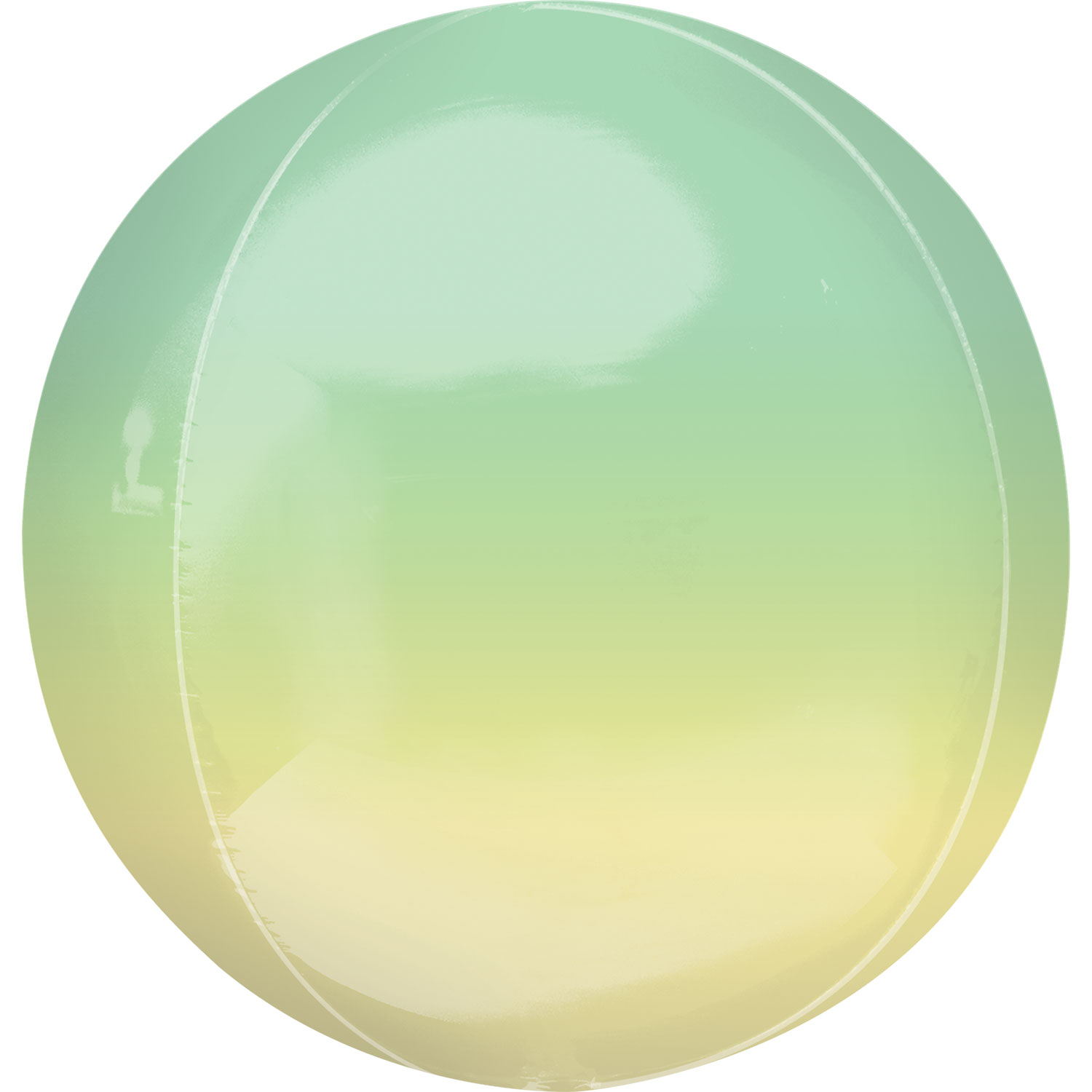 Anagram Ombre Yellow & Green Orbz Packaged Foil Balloons 15"/38cm w x 16"/40cm h G20*