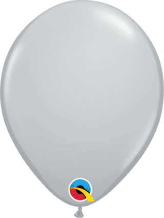 16"  ROUND  GRAY   50CT - QUALATEX PLAIN LATEX