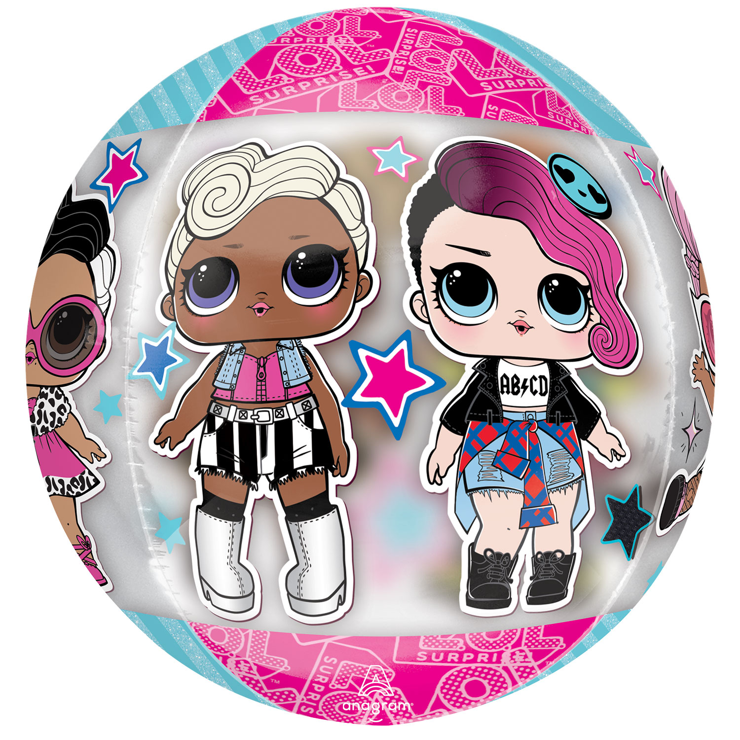Anagram LOL Surprise! Glam Orbz Foil Balloons 15"/38cm x 16"/40cm G40