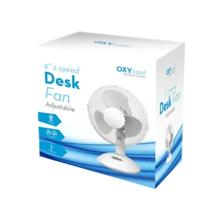 9" 2-Speed Desk Fan - SUM3574-OB