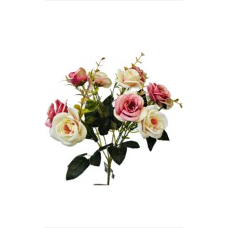Vintage Rose - Artificial Flowers By Blossom (Assorted Colours) - BL1054