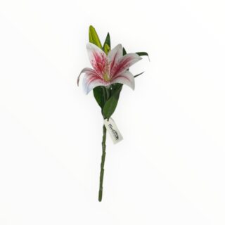 Single Lily - Artificial Flowers By Blossom  (Assorted Colours) - BL9285