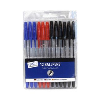 12 Assorted Ballpoint Pens