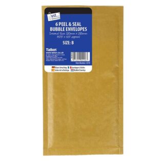6 Bubble Envelopes Size B 120 x 215*