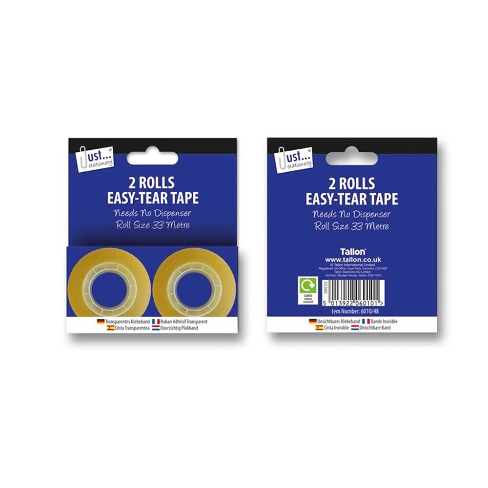 Easy Tear Tape,2 of 18mm x 33m rolls*