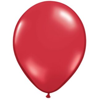 Qualatex 16" ROUND RUBY RED 50CT - QUALATEX PLAIN LATEX - 43899