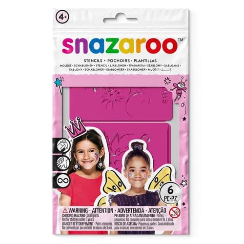 Snazaroo - SZ STENCILS FANTASY 6 PACK - 1198014 *