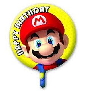 18" Round - Happy Birthday - Mario - 200782