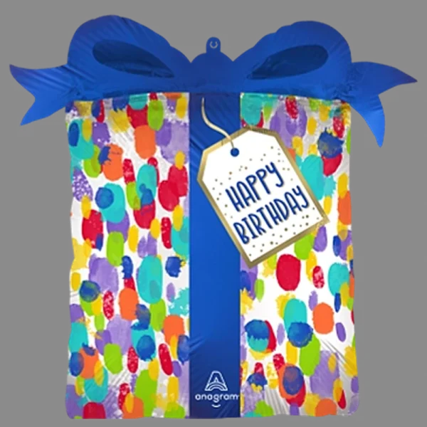 Anagram- P35 SuperShape - Satin Painterly Dots Birthday - 4485901 *