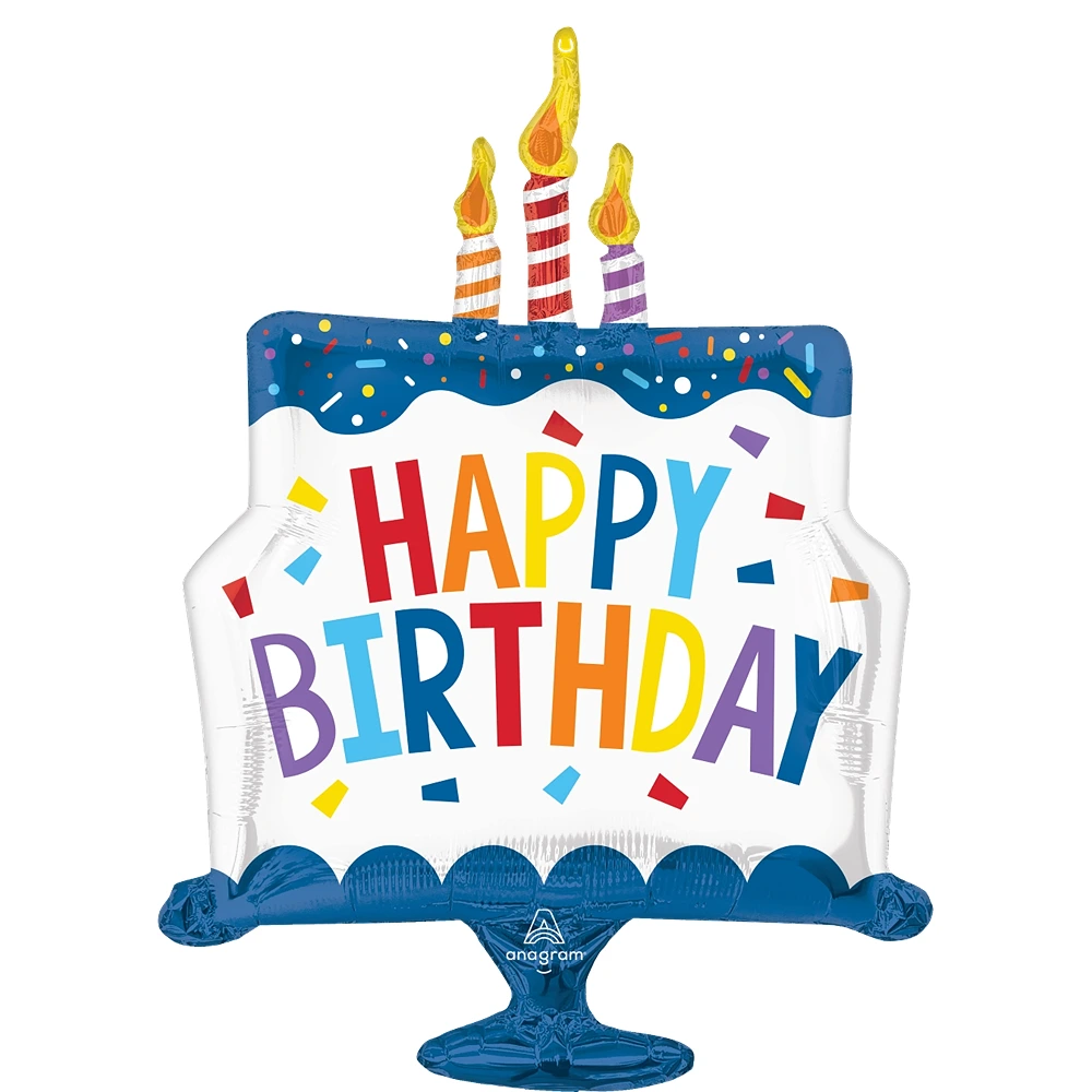 Happy Birthday Tiered Cake Supershape - 46337