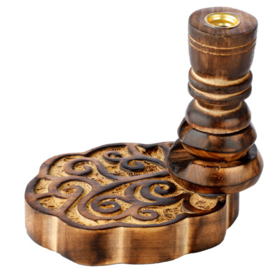Happy Tree Mango Wood Backflow Incense Burner - IF252