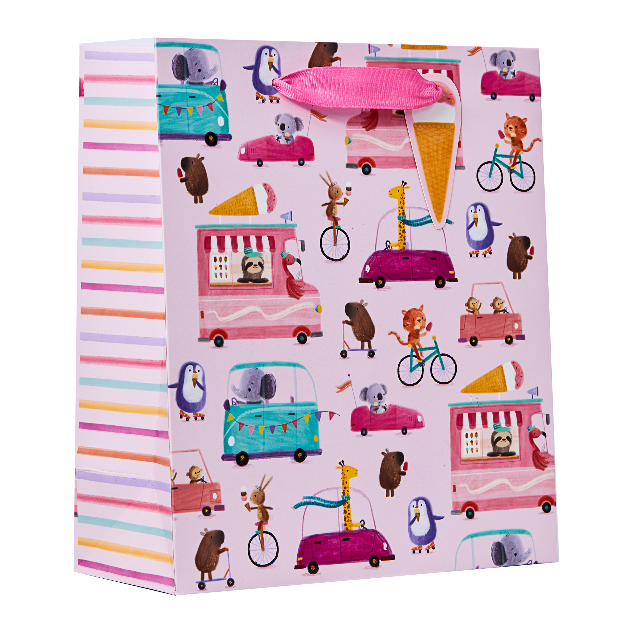WHEELIE FUN PINK MEDIUM BAG - 6CT - DBV-300-M*