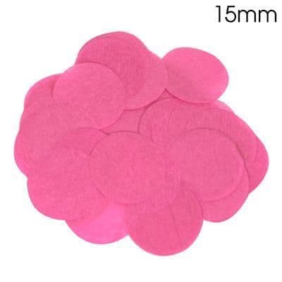 Oaktree Tissue Paper Confetti Flame Retardant Round 15mm x 14g Fuchsia