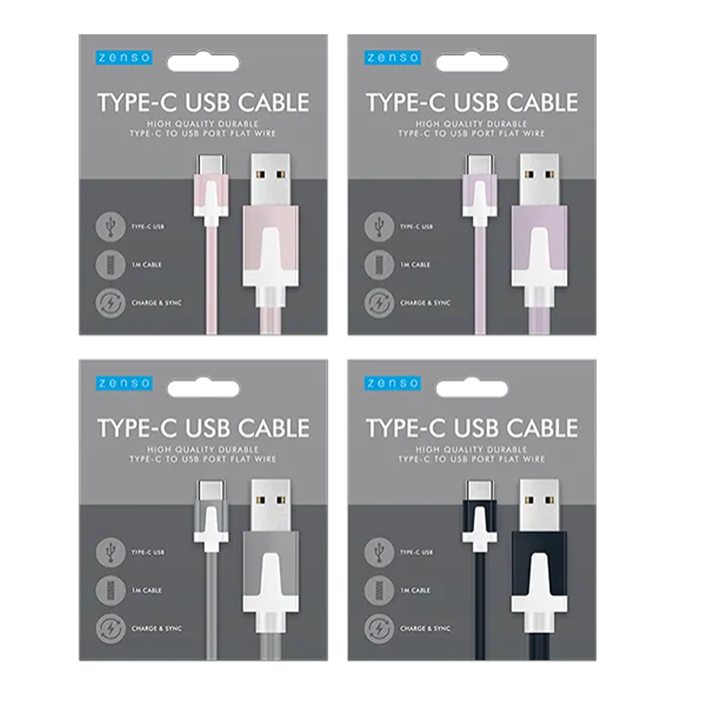 Type-C to USB Flat Cable 1M - ELE-5964