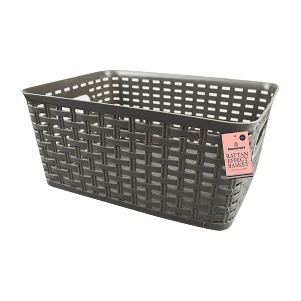 Rattan Effect Storage Basket - HOM-11835/OB
