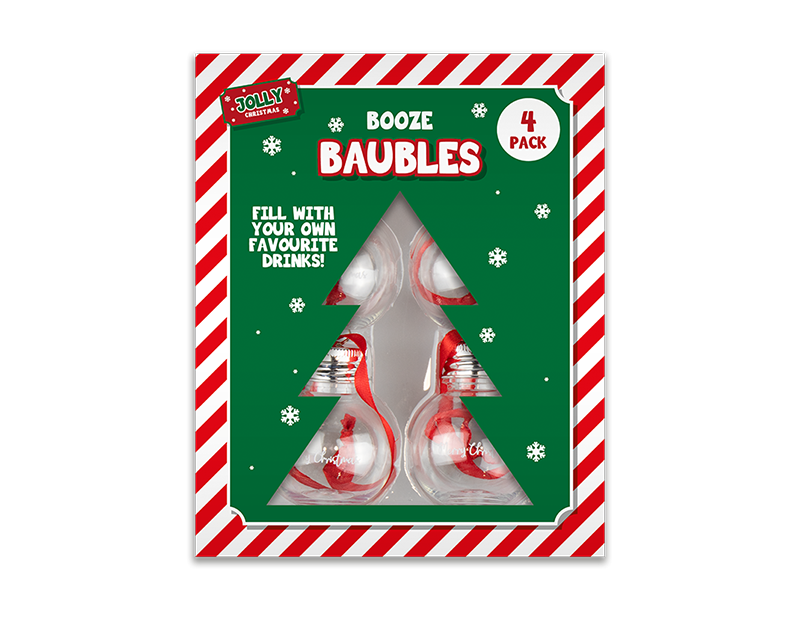 Booze Baubles 4pk -XMA5666OB *