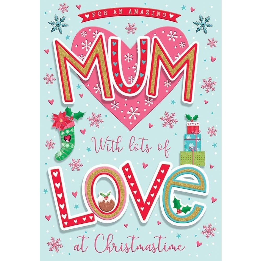 Xmas Mum Type & Heart - C85424*