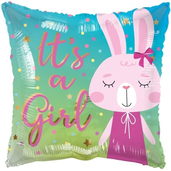 ECO Balloon - It´S A Girl Rabbit (18 Inch)*