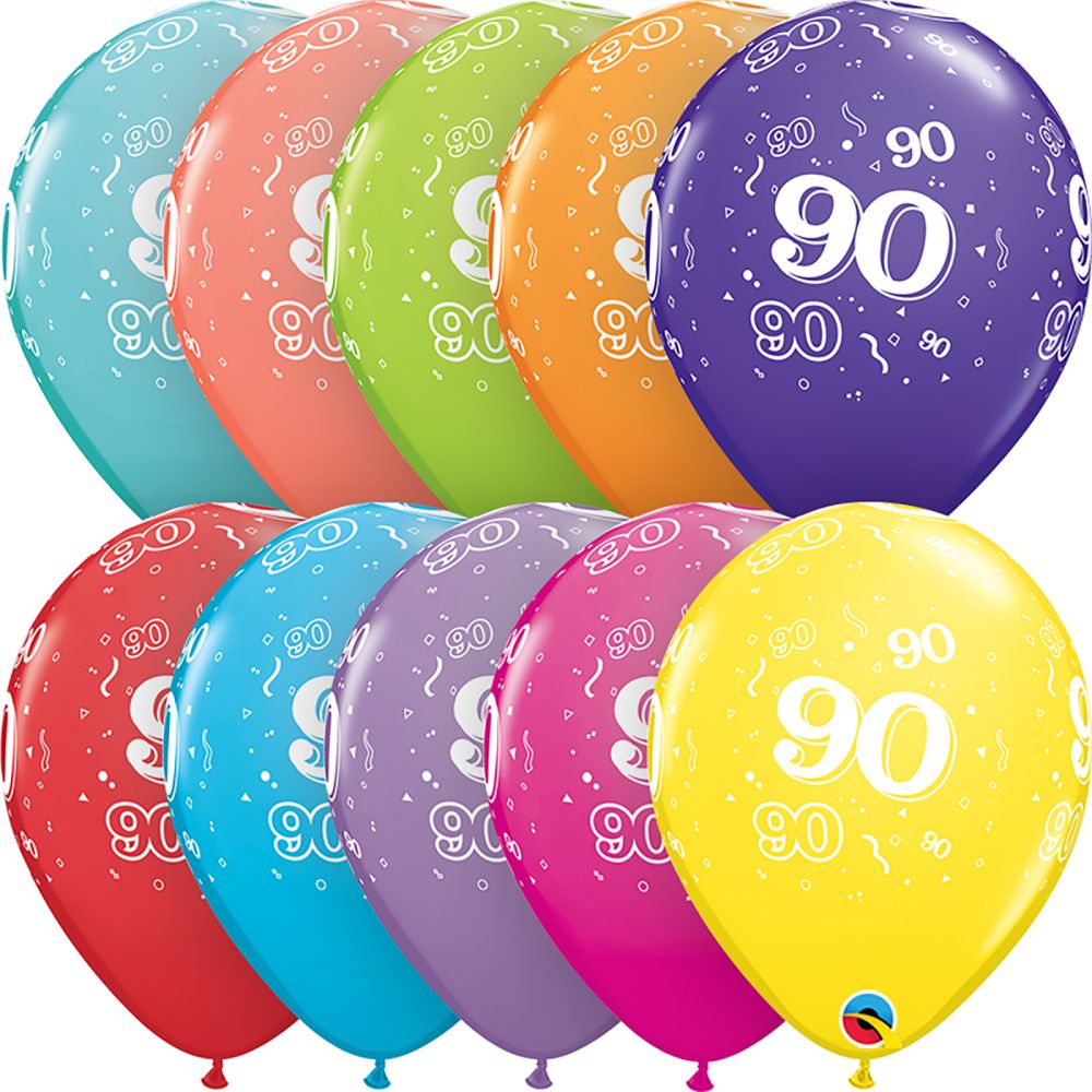 Qualatex - 11" R RETAIL AST 6CT - 90th - 17915