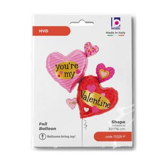 Grabo - Valentine Pattern Multi Hearts Single Pack -25328-P *