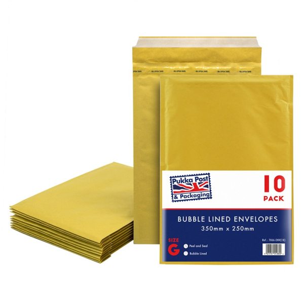 Bubble Envelope 10 pack, size G*