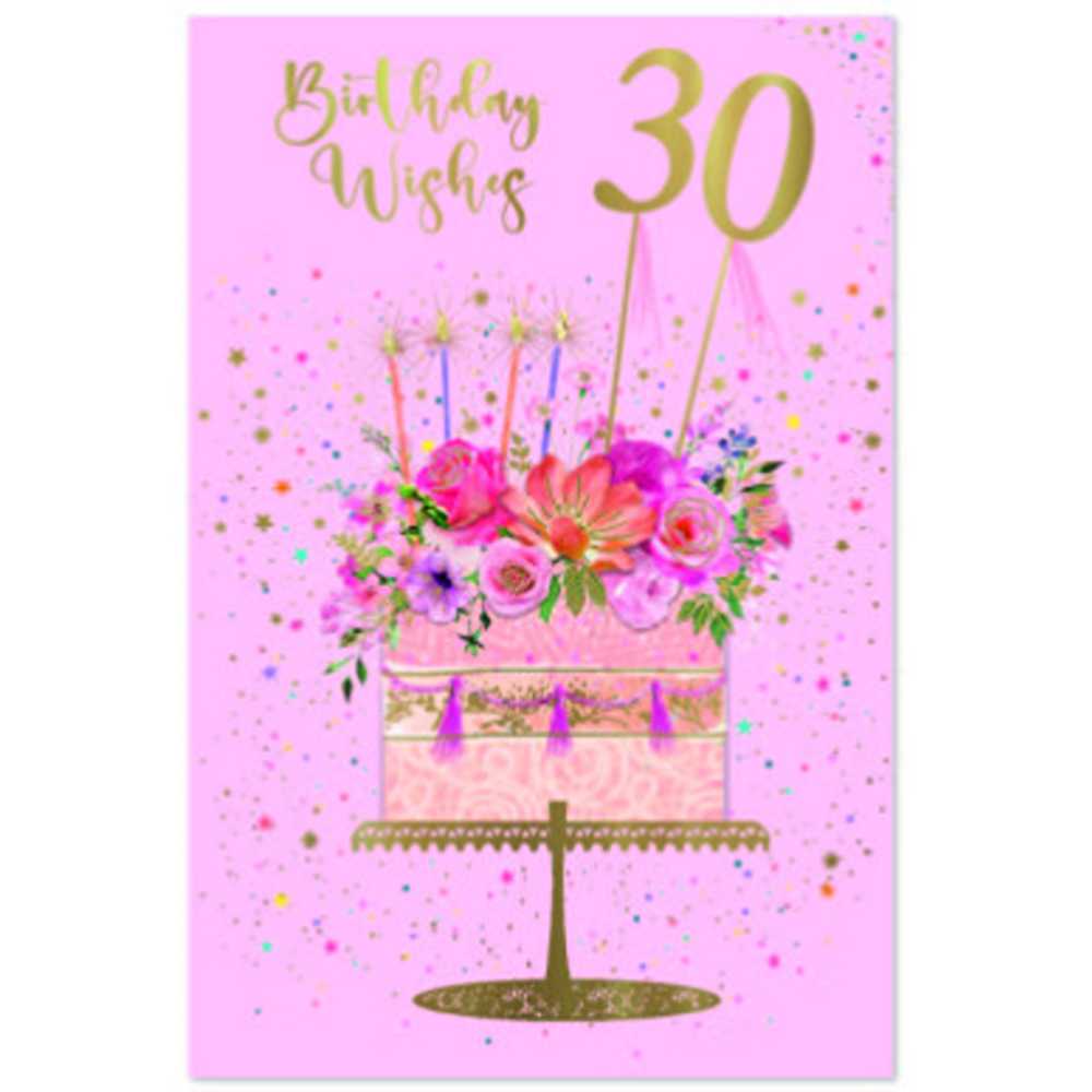Simon Elvin - 30th Birthday Wishes - C75 - 6pk - SE32390