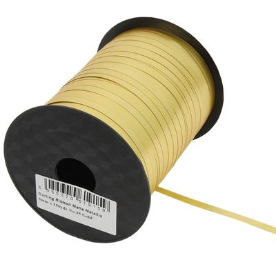 Eleganza Poly Curling Ribbon Matte Metallic 5mm x 250yds No.35 Gold