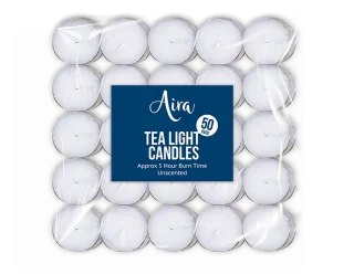 Tea Light Candles 50pk - HOM4966/DS