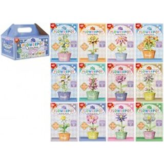 24cm Nano Block Potted Flower 12 box set - 549279