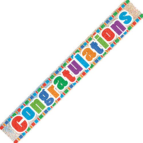 Congratulations Prism Banner, 12 ft
