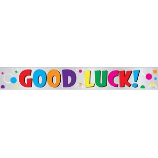 Foil Colorful Good Luck Banner, 12 ft, Long Fold