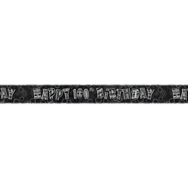 Glitz Black Prism Banner Age 100 9ft