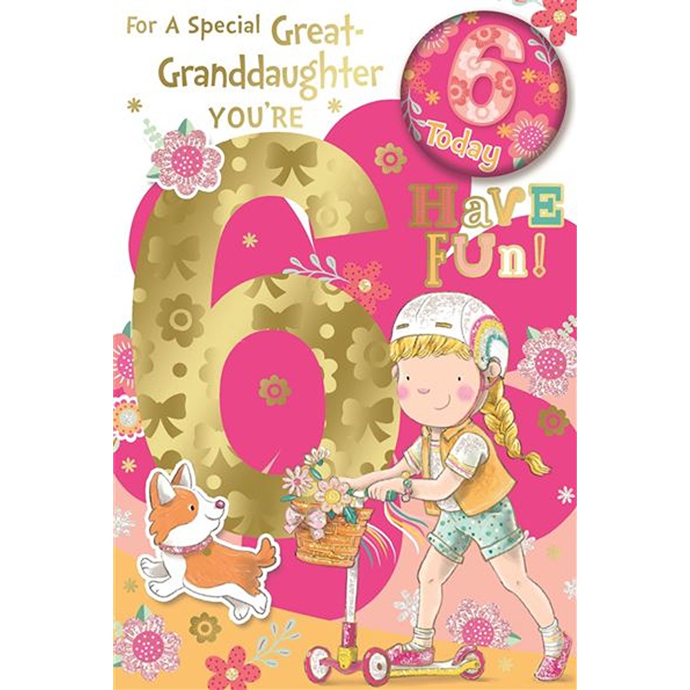 XYourself - Age 6 Great-Granddaughter - C75 - 6pk - CC7508B/05