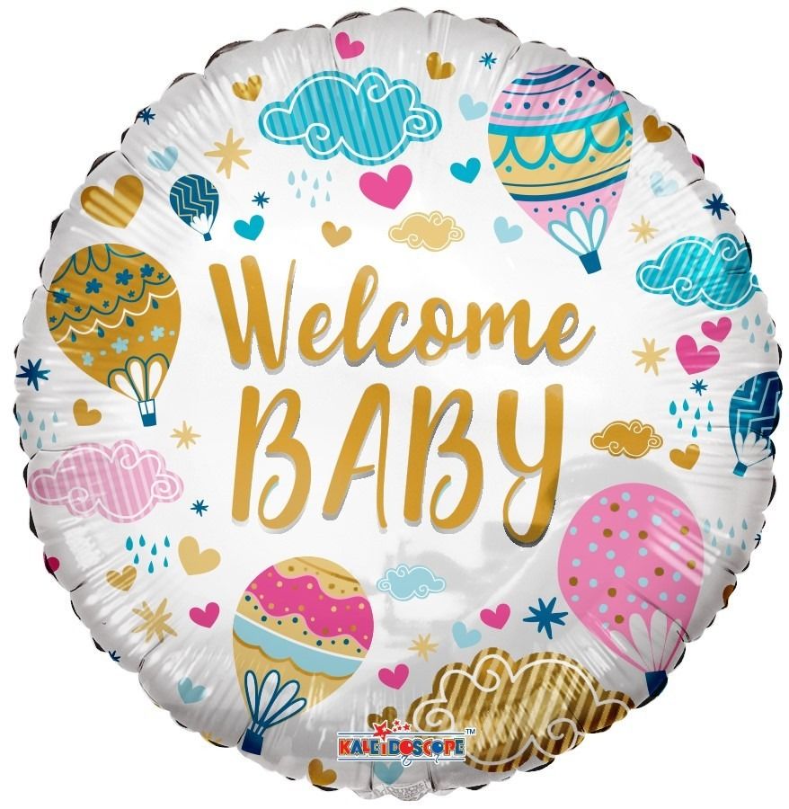 Eco Balloon - Welcome Baby Hot Air Balloons (18 Inch) *