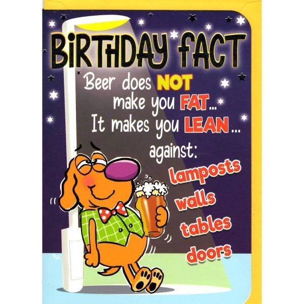 Open Birthday Humor - Code 50 - 6pk - OTB17888 - Out Of The Blue*
