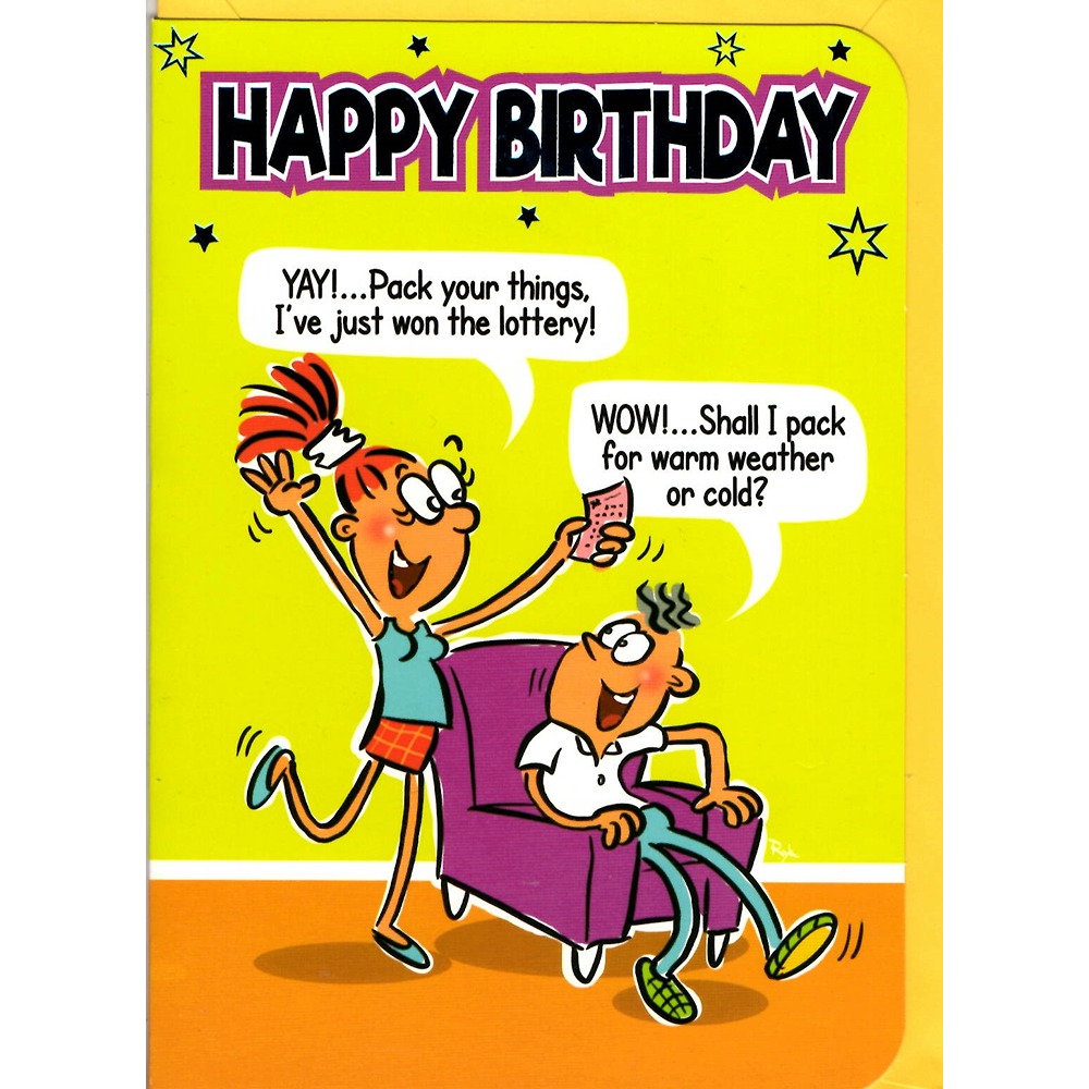 Open Birthday Humor - Code 50 - 6pk - OTB17893 - Out Of The Blue*
