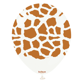 Safari Giraffe - 12" - White / Caramel